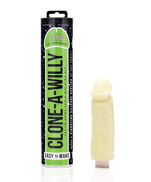 Clone-A-Willy Kit Vibrating Glow in the Dark - Green