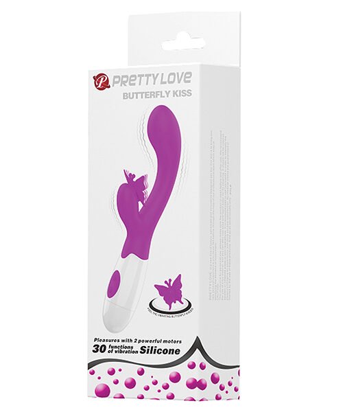 Pretty Love Butterfly Kiss Rabbit - Fuchsia