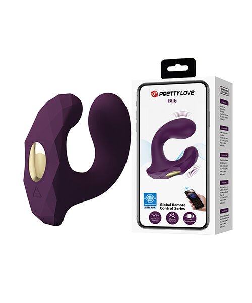 Pretty Love Billy Vibrating Dual Stimulator - Purple