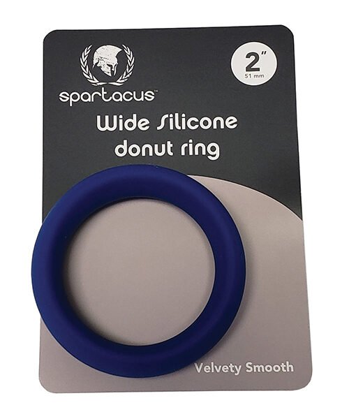 Spartacus 2" Wide Silicone Donut Ring - Blue
