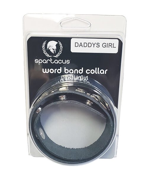 Spartacus DADDYS GIRL Leather Collar - Black