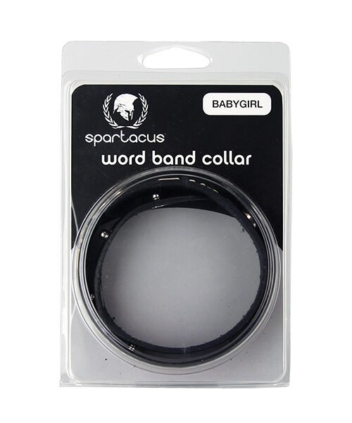 Spartacus BABYGIRL Leather Collar - Black