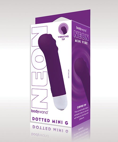 XGen Bodywand Neon Mini Dotted G Vibe - Neon Purple