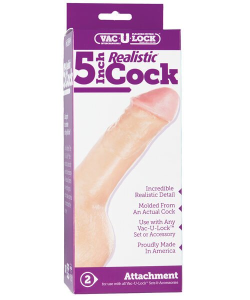 Vac-U-Lock 5" Realistic - White
