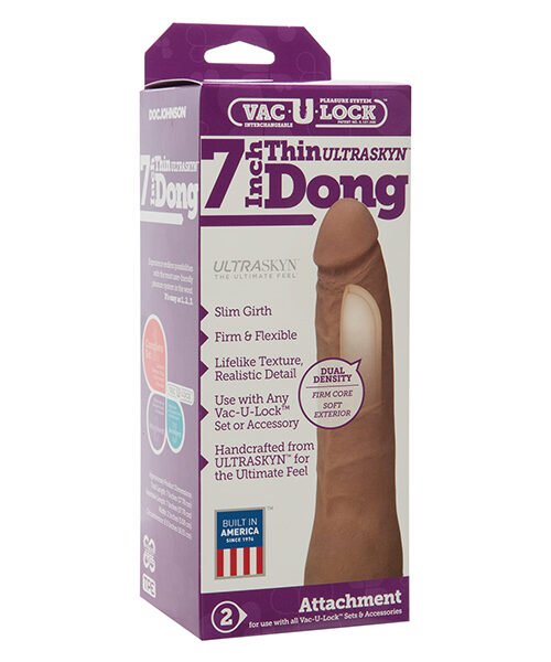 Vac-U-Lock 7" ULTRASKYN Dong - Brown