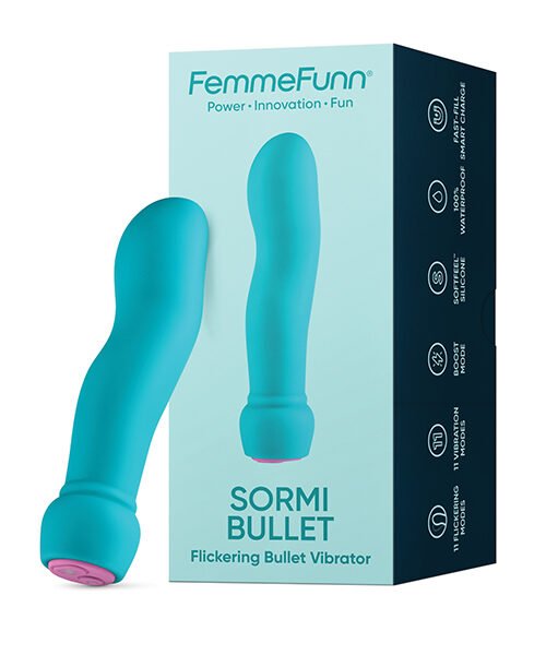 Femme Funn Sormi Fingerlike Bullet - Turquoise