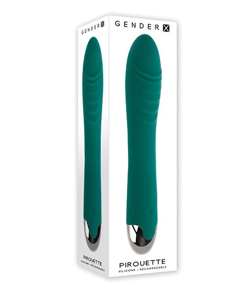 Gender X Pirouette Twirling Vibrator - Teal