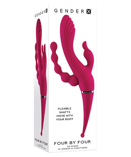 Gender X Four by Four Vibrator - Burgundy