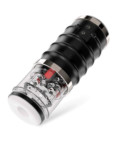 Warrior Auto Thrusting Male Masturbator - Black