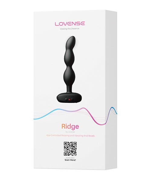 Lovense Ridge Bumpy Anal Plug - Black