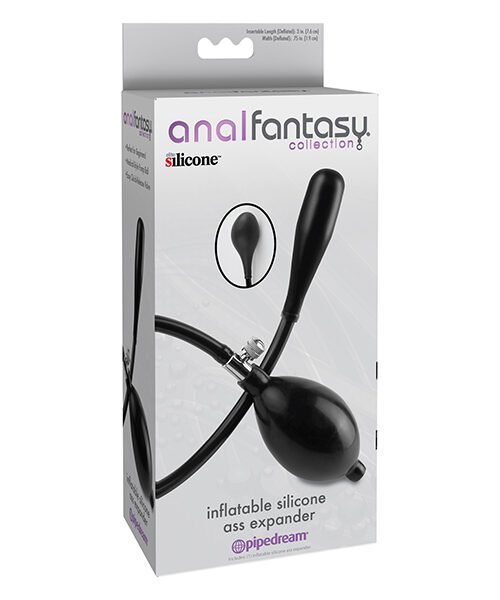 Anal Fantasy Collection Inflatable Silicone Ass Expander - Black