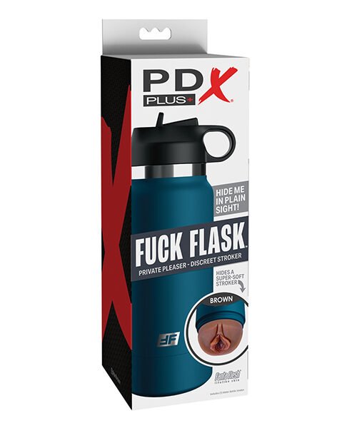 PDX Plus Fuck Flask Private Pleaser Stroker - Brown/Blue