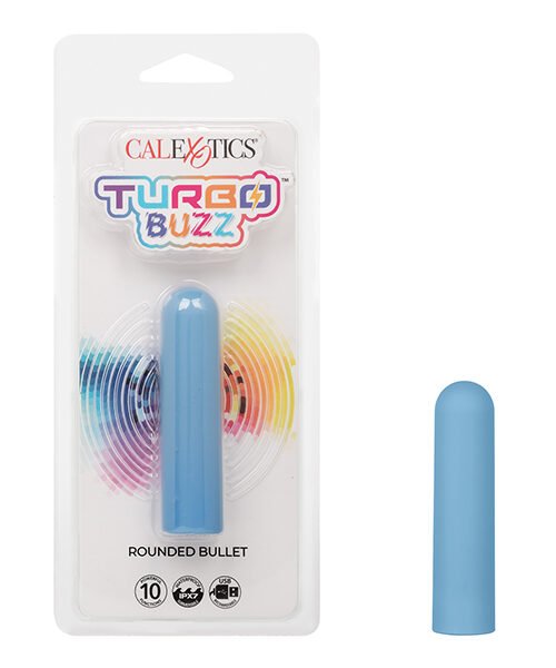 Turbo Buzz Rounded Bullet Stimulator - Blue