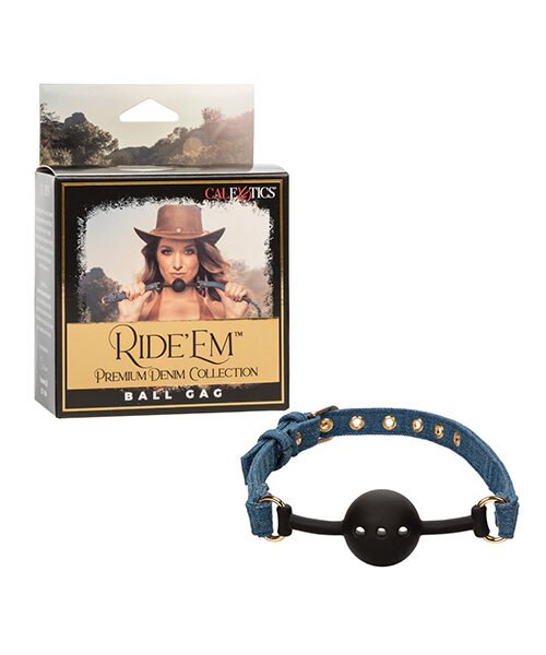 Ride 'Em Premium Denim Collection Ball Gag