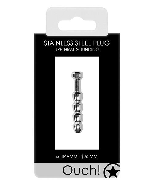 Shots Ouch 9 mm Urethral Sounding Metal Plug