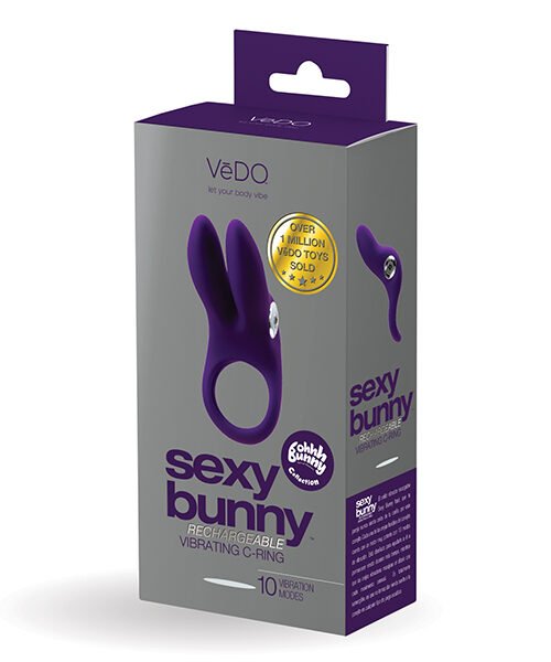 VeDO Sexy Bunny Rechargeable Ring - Deep Purple