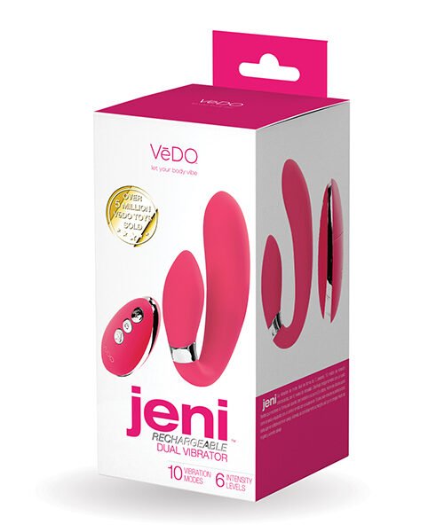 VeDO Jeni Dual Motor Vibe w/Remote - Pink