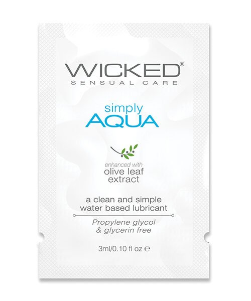 Wicked Sensual Care Simply Aqua Water Based Lubricant - .1 oz
