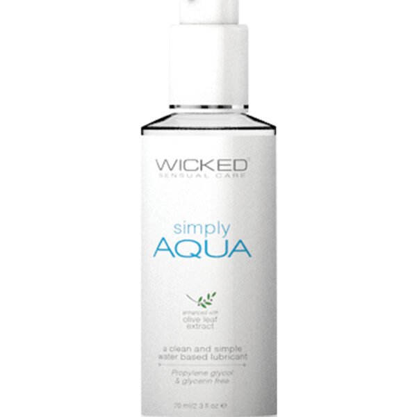 Wicked Sensual Care Simply Aqua Waterbased Lubricant - 2.3 oz