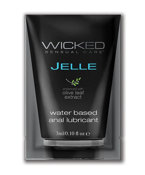 Wicked Sensual Care Jelle Water Based Anal Lubricant - .1 oz Fragrance Free