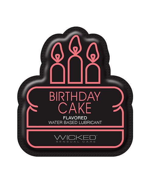 Wicked Sensual Care Water Based Lubricant - .1 oz Birthday Cake