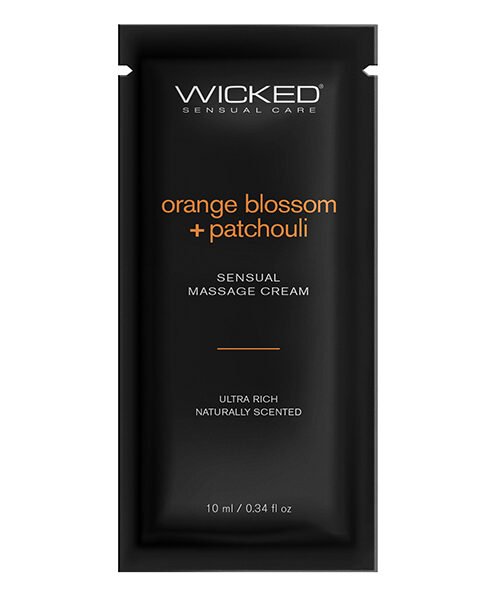 Wicked Sensual Care Orange Blossom & Patchouli Massage Cream - .34 oz